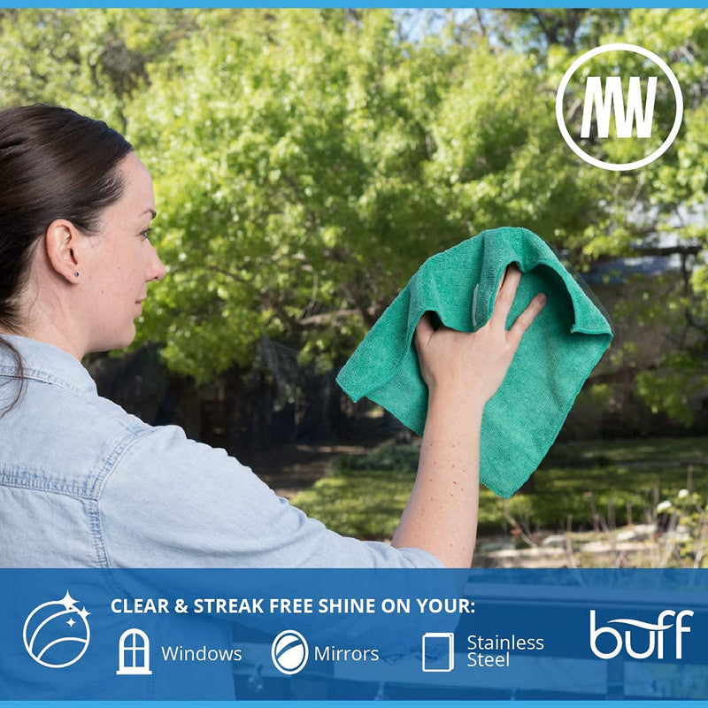 [Australia] - 12" x 12" MW Pro Multi-Surface Microfiber Cleaning Cloths | Gray - 12 Pack | Premium Microfiber Towels for Cleaning Glass, Kitchens, Bathrooms, Automotive, Supplies & Products 12 Count (Pack of 1) 