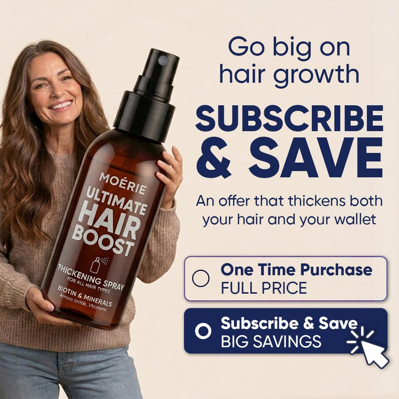 Moerie Hair Growth Serum Spray for Men and Women, Hair Loss Solution with Biotin and Rosemary, Thickening Serum for Hair Regrowth and Thinning Hair - Ultimate Scalp and Growth Care Single Set