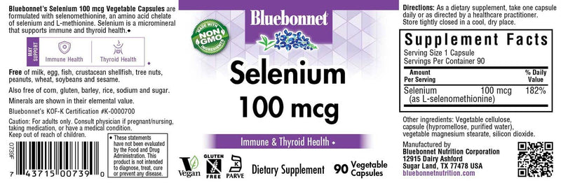 [Australia] - BLUEBONNET NUTRITION SELENIUM 100 mcg 