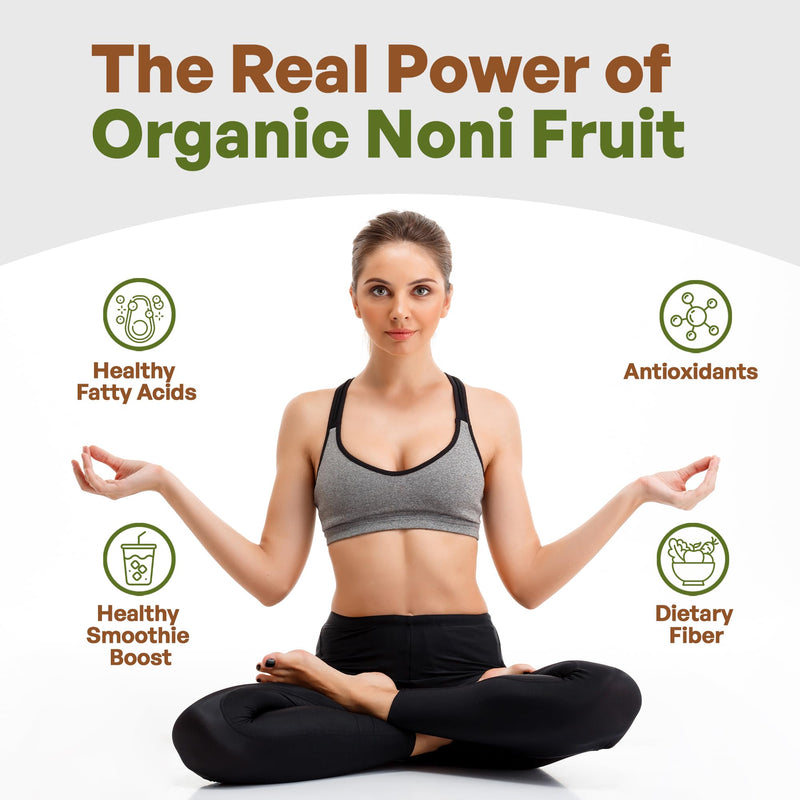 [Australia] - Go Nutra Noni Fruit Powder Organic 5:1 Extract Pure 1lb. (16 oz) Superfood Noni Powder 
