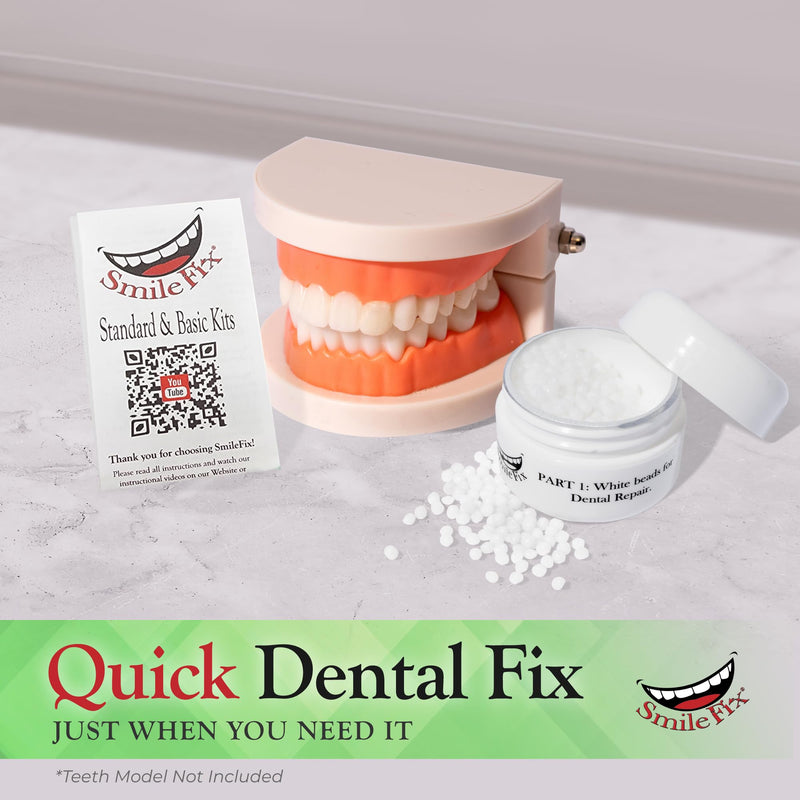 [Australia] - BF Products SmileFix Basic Dental Repair Kit - Durable Compound - for Missing Or Damaged Teeth - Fix Gaps, Broken Tooth, Missing Teeth, Spaces - Repairs - Fast & Easy - Confident Smiles 