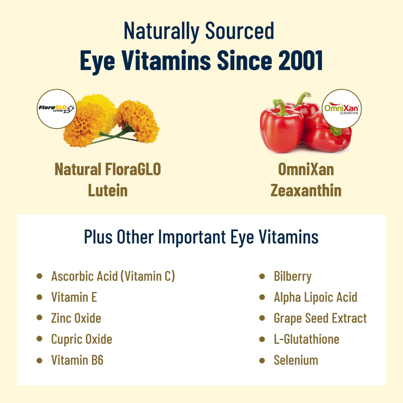 [Australia] - Doctor Formulated AREDS 2 Plus Eye Vitamins with Zeaxanthin Plus Lutein - Bilberry and Grape Seed Extract - Premium Eye Health Formula - 60 Eye Supplement Capsules of VisiVite Gold Plus 1 Pack - 60 Capsules 