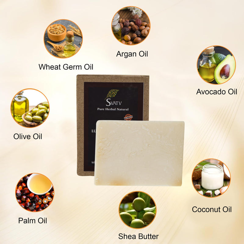 Handcrafted Soap with natural, soothing herbs of OUDH & VITAMIN -e I For Men and Women | Kosher & GMP Certified Soap | Traditional Ayurvedic Herbal Soap for all skin type - 125g