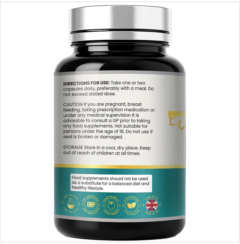 Hyaluronic Acid Supplement 600mg (500-700 KDA) - 120 Vegan Triple Strength Hyaluronic Acid Capsules - 4 Month Supply - Natural Skin, Hair & Joint Supplement for Women & Men- Halo Nutrition