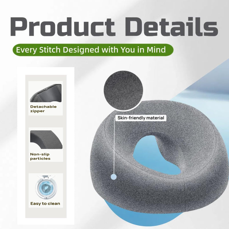 [Australia] - Face Down Pillow,Massage Pillow Face Down,Massage Headrest for Bed,Vacuum Packaging，with 20 Disposable Pillowcases,Skin-Friendly Grey Ergonomic Design Removable Pillowcase 