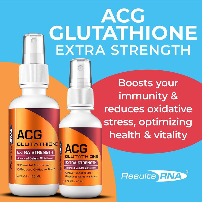 Results RNA - ACG Glutathione Extra Strength Immune Boost – Powerful Antioxidant & Immune Boost Formula in a Great Tasting Spray. Recommended by Doctors Worldwide ( 2 oz ) 2 Fl Oz (Pack of 1)
