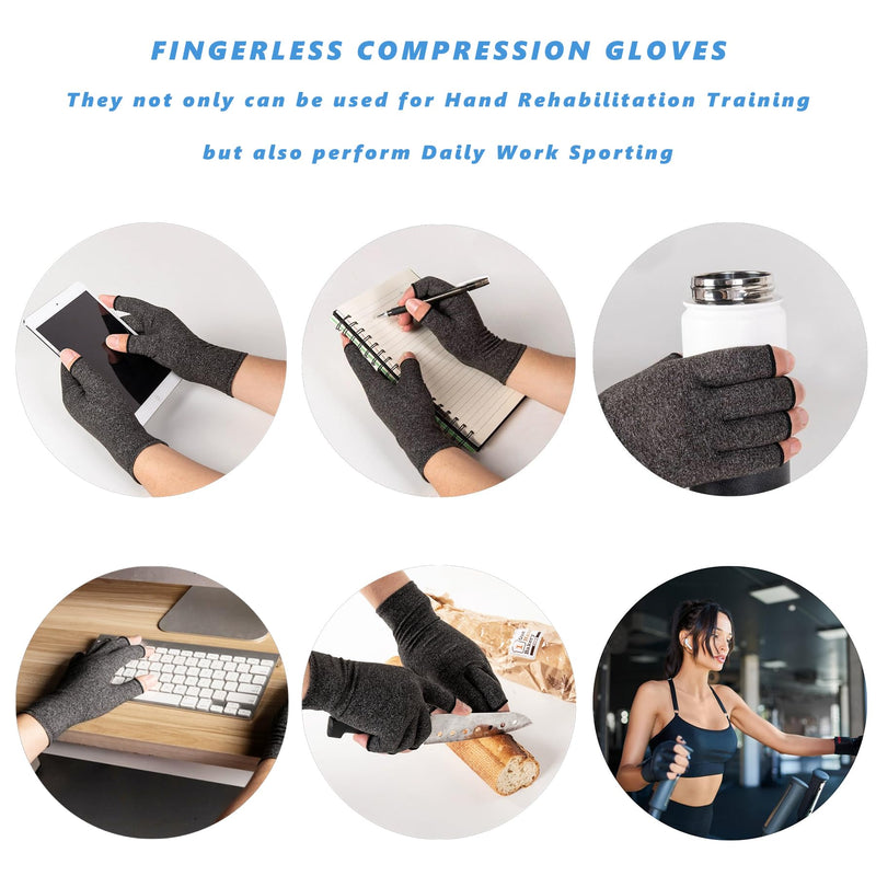 [Australia] - Compression Gloves - Arthritis Gloves Women Men Rheumatoid Gloves Carpal Tunnel Tendonitis for Daily Work Typing M Black 