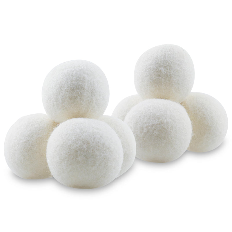 [Australia] - 8-Pack Premium Wool Dryer Balls - Reusable XL Natural Fabric Softener, Reduces Clothing Wrinkles, Pet Hair & Static Cling, Wool Balls Replaces Dryer Sheets,Laundry Wool Balls for Dryer 