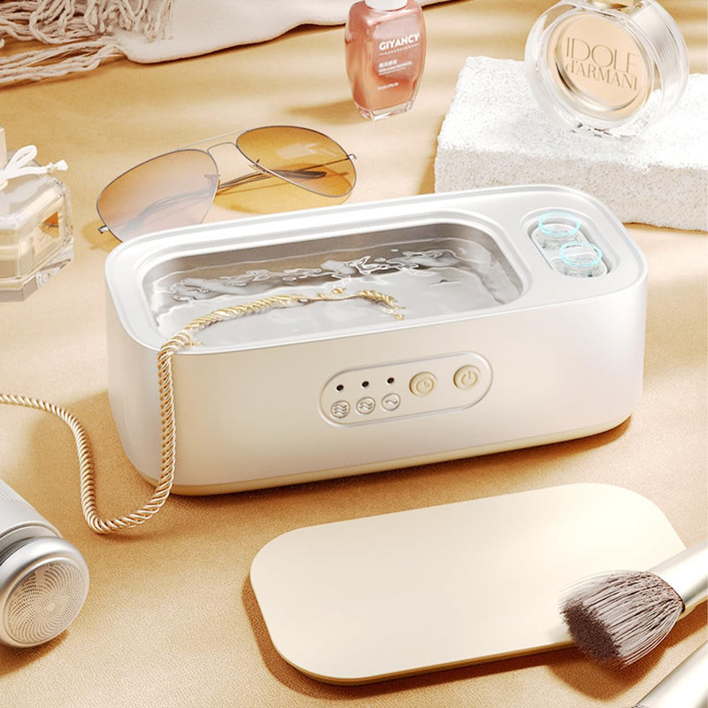 [Australia] - Contact Lens Cleaner, Ultrasonic Jewelry Cleaner, Portable Ultrasonic Contact Lens Cleaning Machine, Ultrasonic Cleaner Machine for Jewelry, Eyeglasses, Rings, Watch Strap, Dual Cleaning Modes 