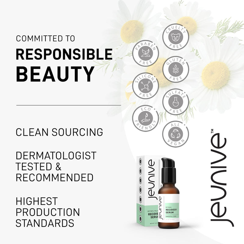 Calming and Revitalizing Daily Retinol Recovery Serum | Clear, Even and Firm with Retinol, Carrot Root, Chamomile and Vitamin A for a rejuvenated skin, 1 oz (28g)