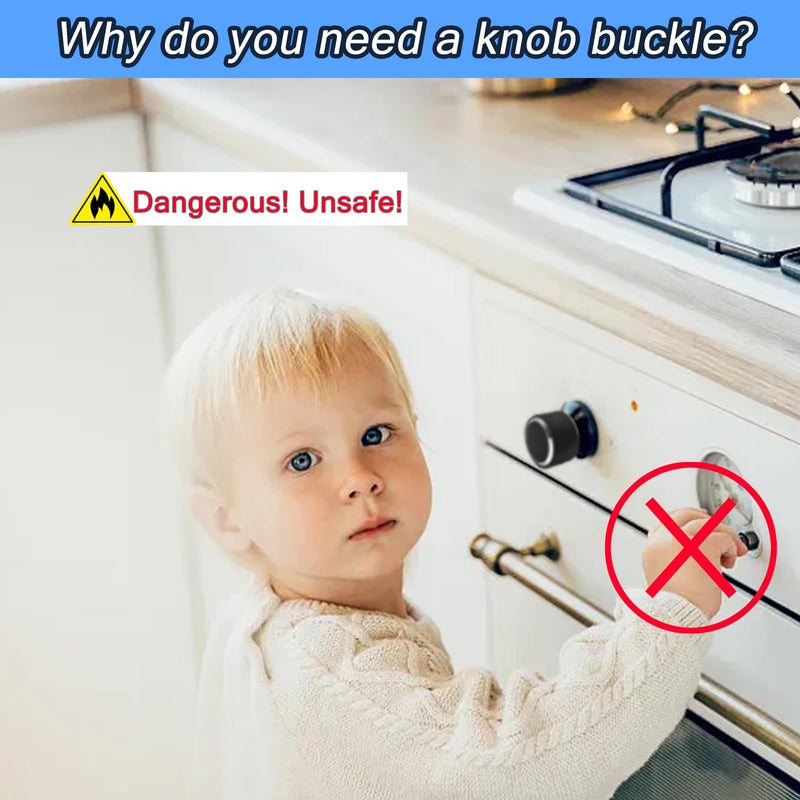 [Australia] - Stove Knob Safety Locks – Gas gas stove knob Covers – baby proofing Locks (5 Pack) 