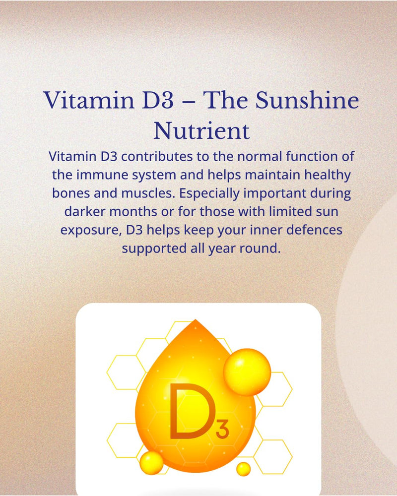 Mushroom & Immunity Complex – 5 Mushroom Blend with Lion’s Mane, Reishi, Shiitake, Maitake & Cordyceps – With Vitamin D3 & Zinc – Immune & Daily Wellness Support – 60 Vegan Capsules – UK Made