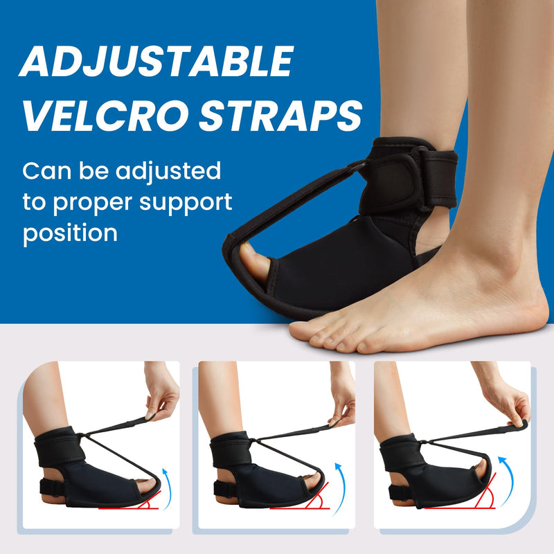 [Australia] - Plantar Fasciitis Night Splint - Adjustable Plantar Fasciitis Brace For Sleeping, Night Splint For Achilles Tendonitis, Heel Spur, Plantar Fasciitis Relief Women Men, Day & Night Use (L, XL) L,XL 