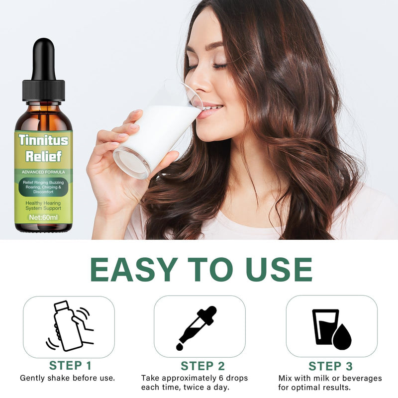 [Australia] - Tinnitus Relief for Ringing Ears Effectively,Natural Ingredients Ear Ringing Relief Drops, Soothes Headache and Improves Hearing Tinnitus Oil metal 