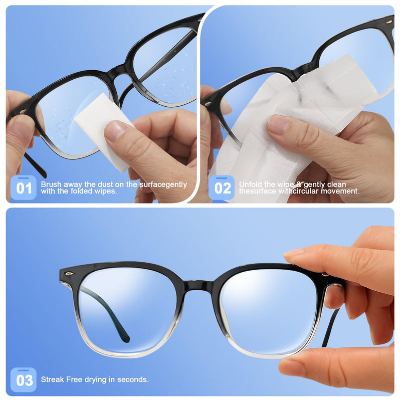 [Australia] - 200 Count Lens Wipes for Eyeglasses, Eyeglass Cleaner Wipes for Cameras, Sunglasses, Phone and Computer - Keep Your Lenses Spotless 