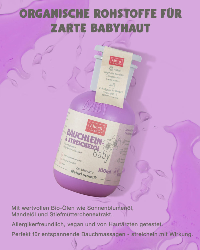 [Australia] - Parents for you - Natural baby oil - Allergy-friendly, vegan, odorless - Ideal for baby belly massages and baby care - No perfume - Caraway oil baby, baby care, pregnancy oil 