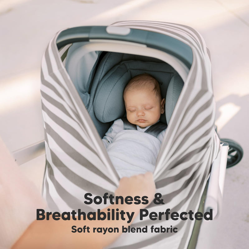 [Australia] - Car Seat Covers for Babies - Nursing Cover, Baby Car Seat Cover, Nursing Covers for Breastfeeding, Carseat Cover Girls, Boy, Breastfeeding Cover, Infant Car Seat Cover, Stroller Cover (BFF Gray) Bff Gray 