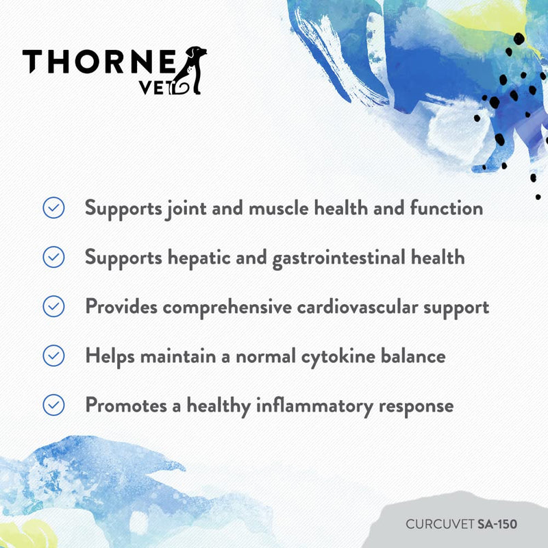 ThorneVet CurcuVET-SA150 Powder, 90 Scoops - PawsPlanet Australia