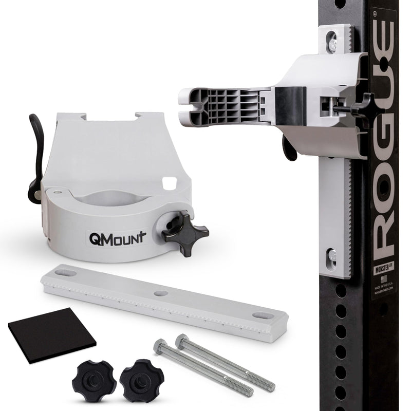 [Australia] - Massage Gun Holder - Power Rack Mounted - Fully Adjustable - Holds Firm Never Moves or Slips - Hands Free Back Massager - Rack Attachments - Massage Gun Attachments Power Rack Mount 