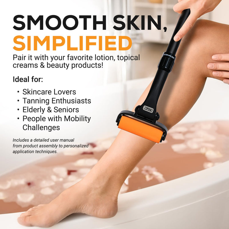[Australia] - EZPIK Lotion Applicator for Back, Extendable up to 23" - Curved Design Back Lotion Applicator for Elderly/Seniors with Limited Mobility, Lotion Stick & Sunscreen Applicator for Skin Cream, Oils & More 