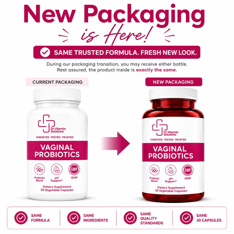 Vaginal Probiotics for Women pH Balance, 7 Billion CFU Lactobacillus | Odor and Flora Support, Prebiotics with Cranberry and Pineapple, 30 Capsules, 1 Month Supply, Made in USA, Third-Party Tested