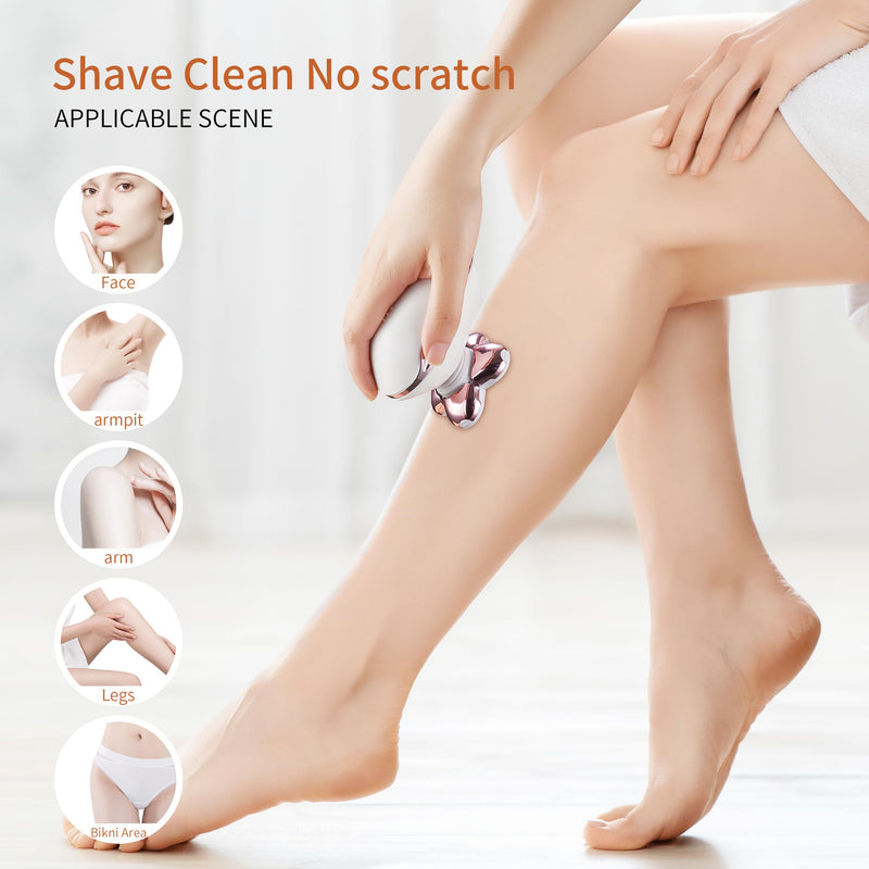 [Australia] - Women's Electric Razors for Women Legs Pubic Facial Hair Removal 2 in 1 Womens Electric Shaver for Women,Bikini Trimmer for Lady,Waterproof (5D) 