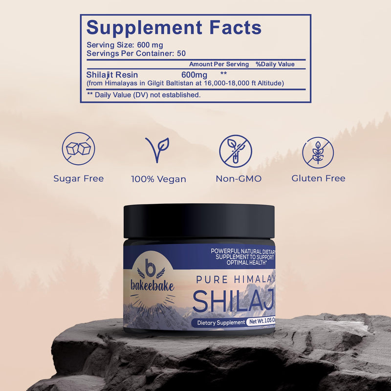 [Australia] - Shilajit Pure Himalayan Organic | Natural Resin with 85+ Trace Minerals | Shilajit for Men | Pure Shilajit Resin | Vegan-Friendly |Organic Shilajit 