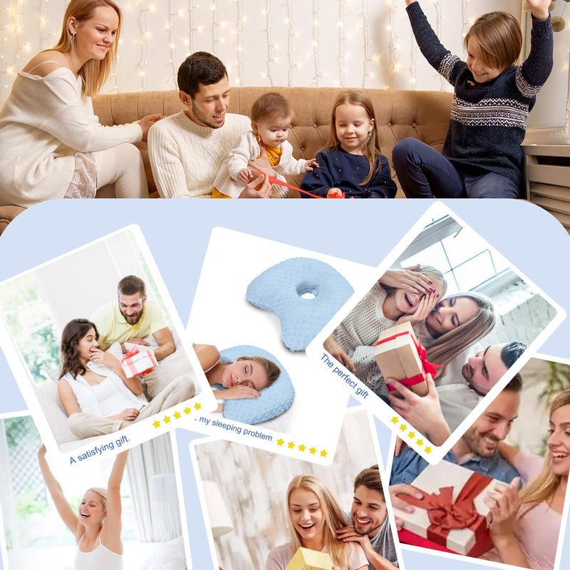 [Australia] - Ear Piercing Pillow with an Hole for CNH/Piercing Healing, Pain Relief, Anti-Pressure Sores,Soft Washable Cotton-Polyester(Purple) Purple 