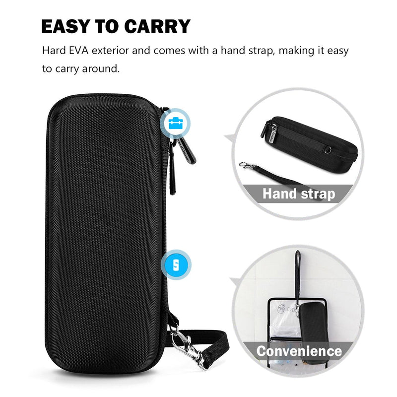 [Australia] - ProCase Carrying Case for Philips OneBlade Face & Body Travel Case for Electric Beard Trimmer, Shaver and Trimmer Protective Case for OneBlade QP2734 QP6551 QP2824 QP6651 Case with Hand Strap - Black Black 