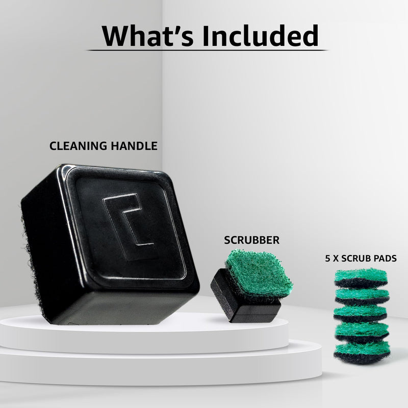 [Australia] - Chubbs Scrubb Magnetic Glass Cleaner Kit - Cleans and Restores Within Minutes | Cleans Hard-To-Reach Stains | Works on Glass, Ceramic, Metal Pieces of All Shapes and Sizes | Magnet Glass Cleaner 