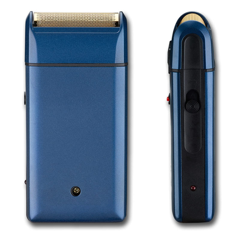 [Australia] - Retro Electric Razor for Men, Rechargeable Mens Gold Foil Shavers,Travel Electric Shavers for Men(Blue) Blue 