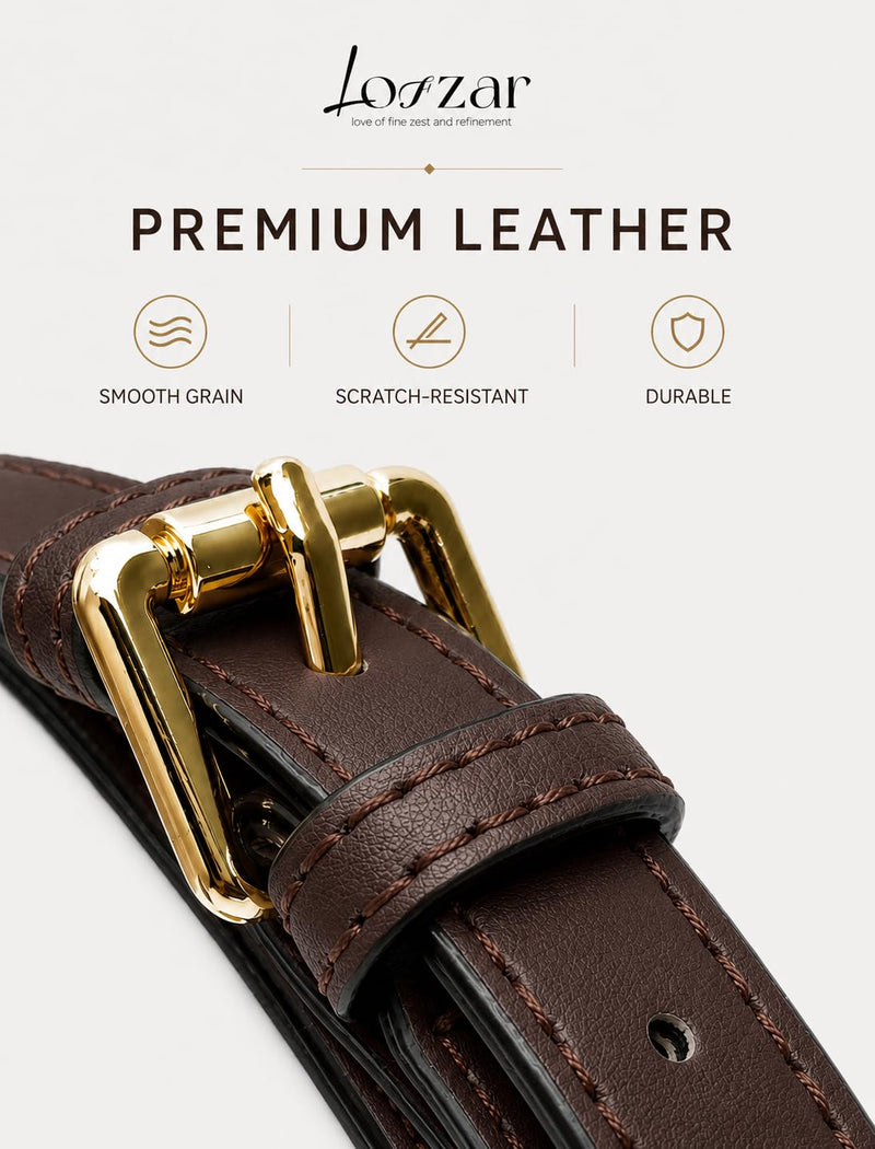 Vachetta Bag Strap for LV Speedy Boulogne Noe and More, Ebene | 0.7 In Wide Adjustable Bag Strap For Shoulder Or Crossbody Carry, Daily Outings, Travel, And Bags Without Side Strap Clasps 0.7" W x 47.2" L