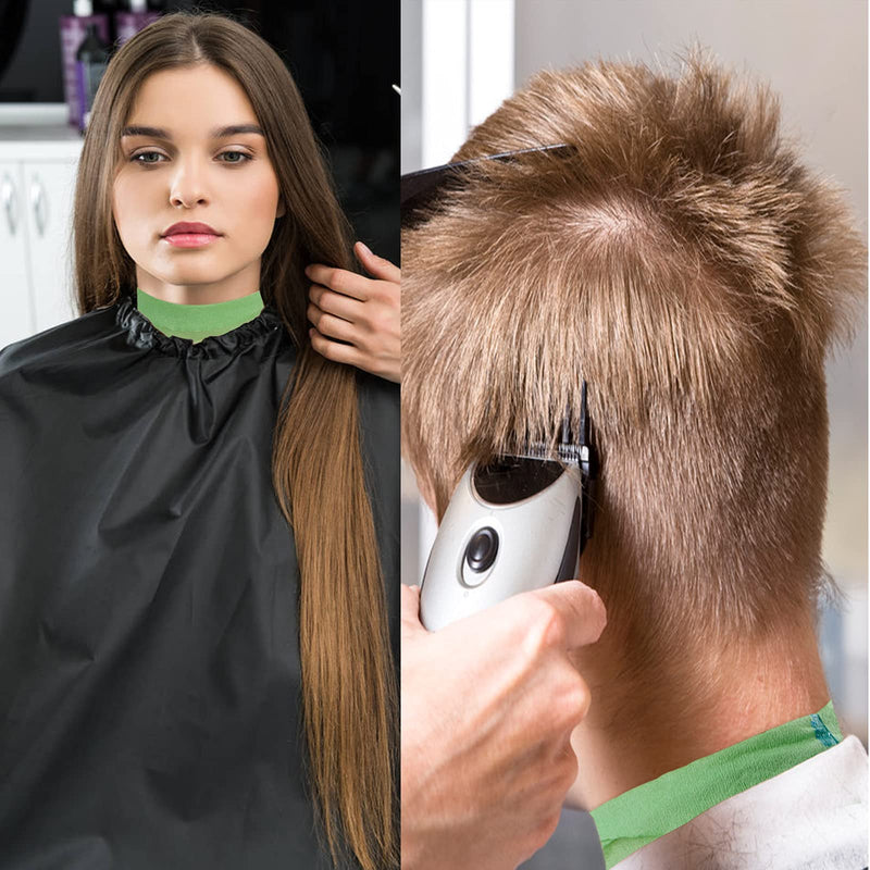 [Australia] - Barber Accessories - Disposable Stretchy Neck Strips for Haircutting and Styling, 5 Rolls (500 Strips, Green) 