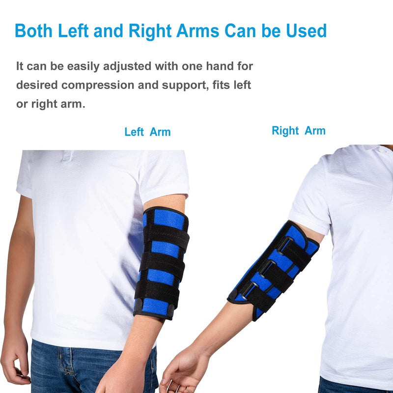 Elbow Brace, Night Splint Support for Cubital Tunnel Syndromean, Ulnar Nerve, Stabilizer Brace for Fix Elbow, Prevent Excessive Bending at night, Fits Left and Right Arms,Women, Men (M)