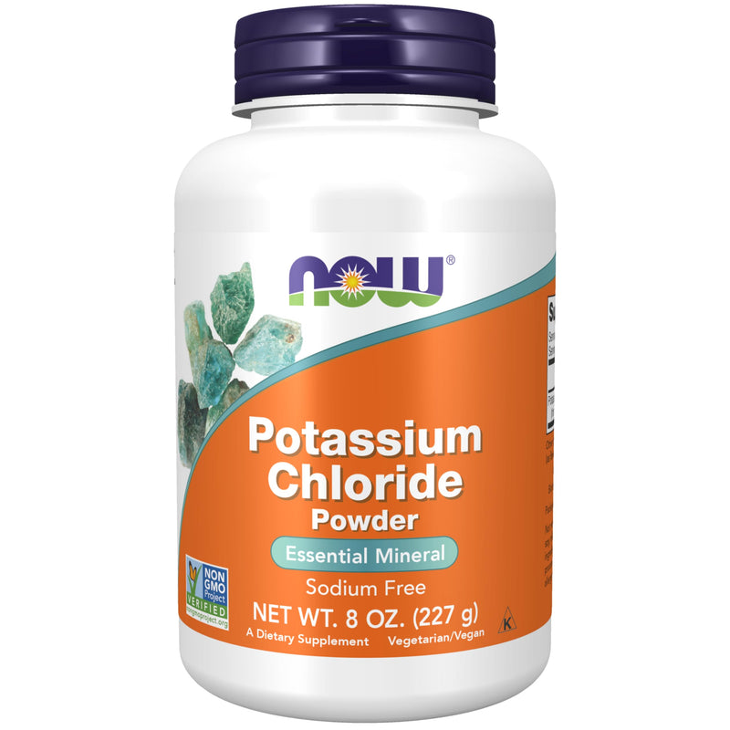 NOW Supplements, Potassium Chloride Powder, Certified Non-GMO, Essential Mineral*, 8-Ounce