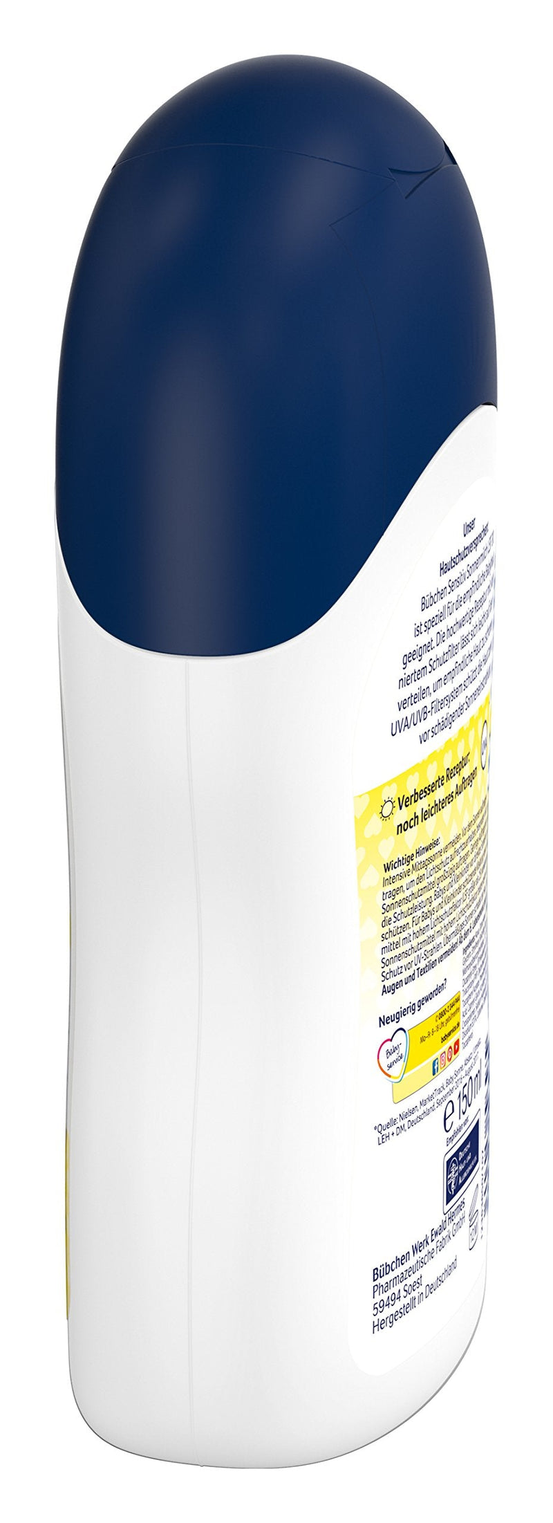 [Australia] - Bübchen Sensitive sun milk SPF 30, waterproof, sun protection for sensitive baby skin, high UV protection for children and babies, quantity: 1 x 150 ml 