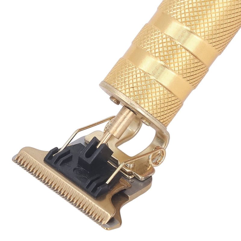 T Blade Hair Trimmer, USB Charging Washable Hair Trimmer Hair Clipper Electric Professional Portable for Grooming (Metallic Gold Pattern)