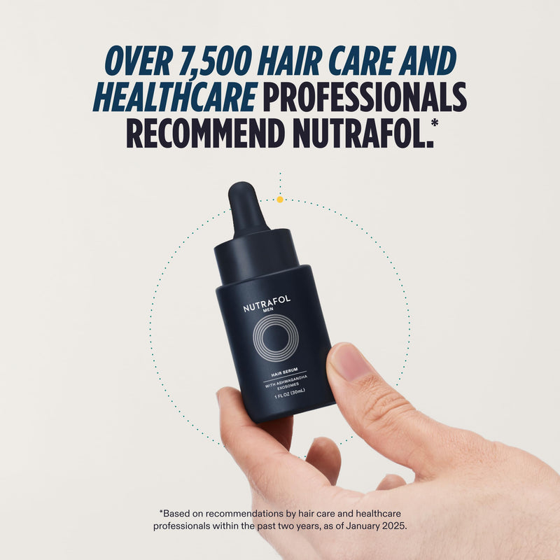 Nutrafol Men's Hair Serum for Thinning Hair, Lightweight, 1 Fl Oz Bottle