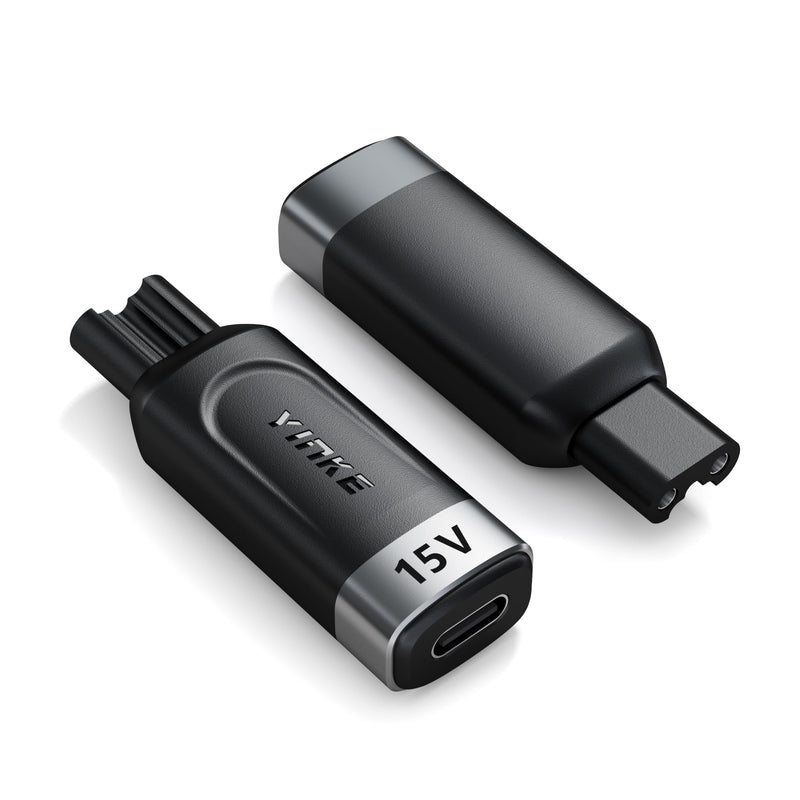 [Australia] - Yinke 15V HQ8505 Type-C Shaver Charger Adapter Charging Converter for Philips Norelco HQ8505 7000 5000 3000 Series, OneBlade QP6520 QP6530 QP6510, USB-C Shaver Converter (without cable), (S-010118) 15V-HQ8505 