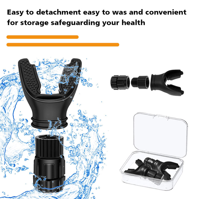 [Australia] - Breath Trainer, Portable Breathing Trainer for Men with Adjustable Resistance, Improve Endurancee and Strength for All,Daily Lung Trainer, Easy to Clean, 2PCS (Black) 