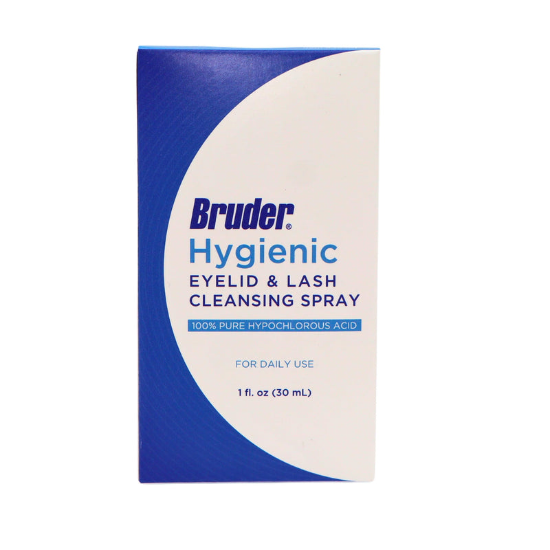[Australia] - Bruder Hygienic Eyelid Solution Spray - Non-Irritating Pure Hypochlorous in Saline, Calm, Skincare, Daily Use Eyelid and Lash Cleanser, Eye Cleansing Spray (30mL) 30ml 