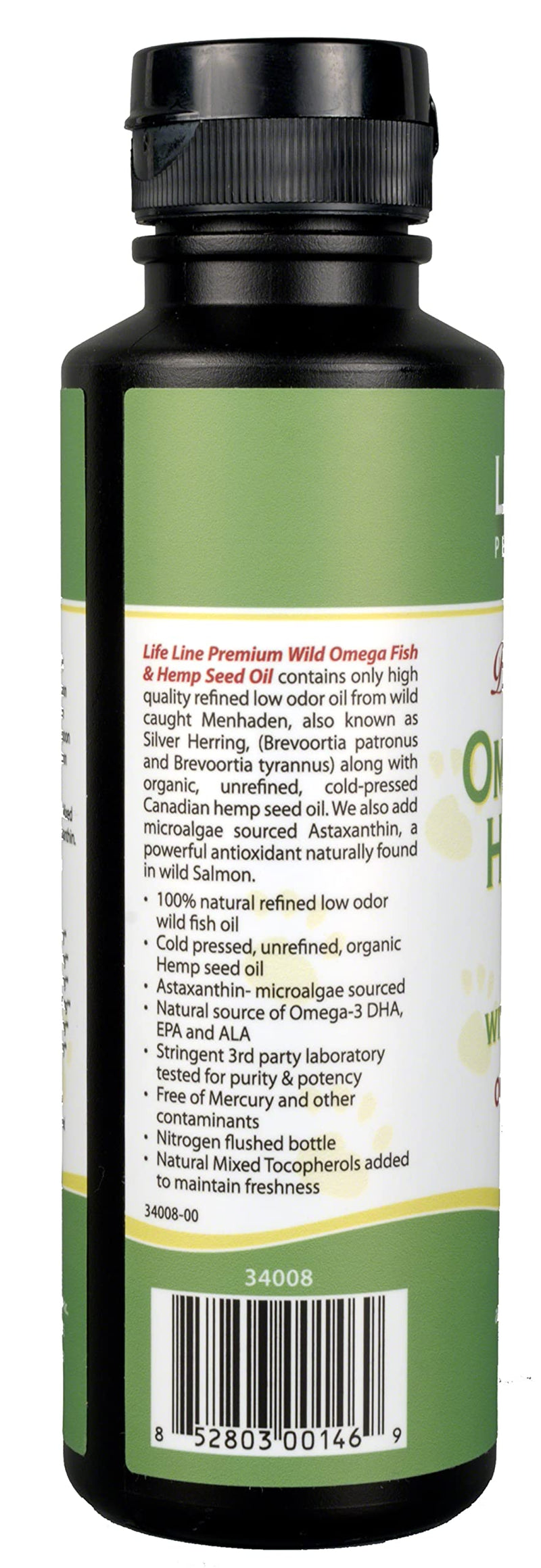Omega Fish + Hemp Seed Oil 8.5 oz 8.5 FL oz orange - PawsPlanet Australia