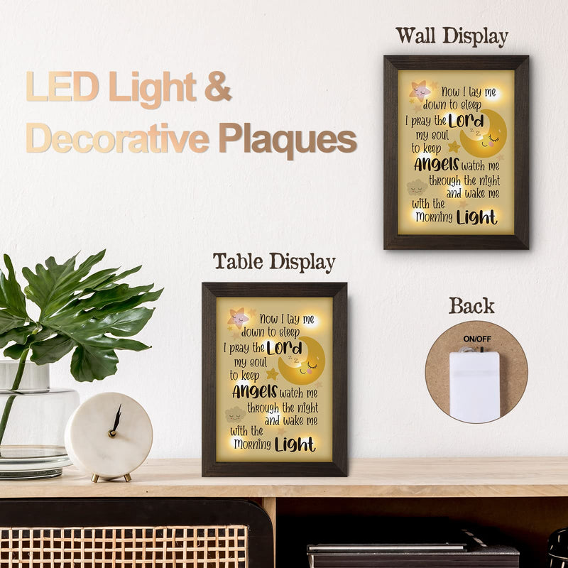 [Australia] - Baptism Gifts for Girl Boy - Baby Baptism Gifts for Girl Boy, Baby Christening Gifts for Girls and Boy,Nursery Decor Night Light - Now I Lay Me Down to Sleep 