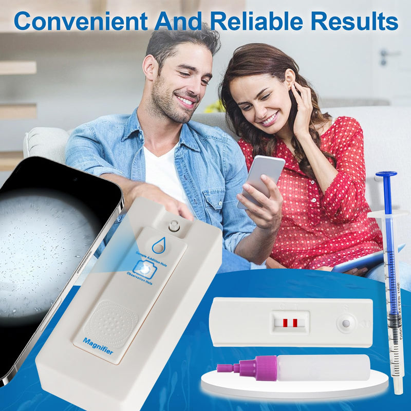 Sperm Microscope & At-Home Semen Analysis Fertility Test – 2-in-1 Fertility Check for Men | Single-Use Male Wellness Device for Conception Readiness & Reproductive Health Awareness