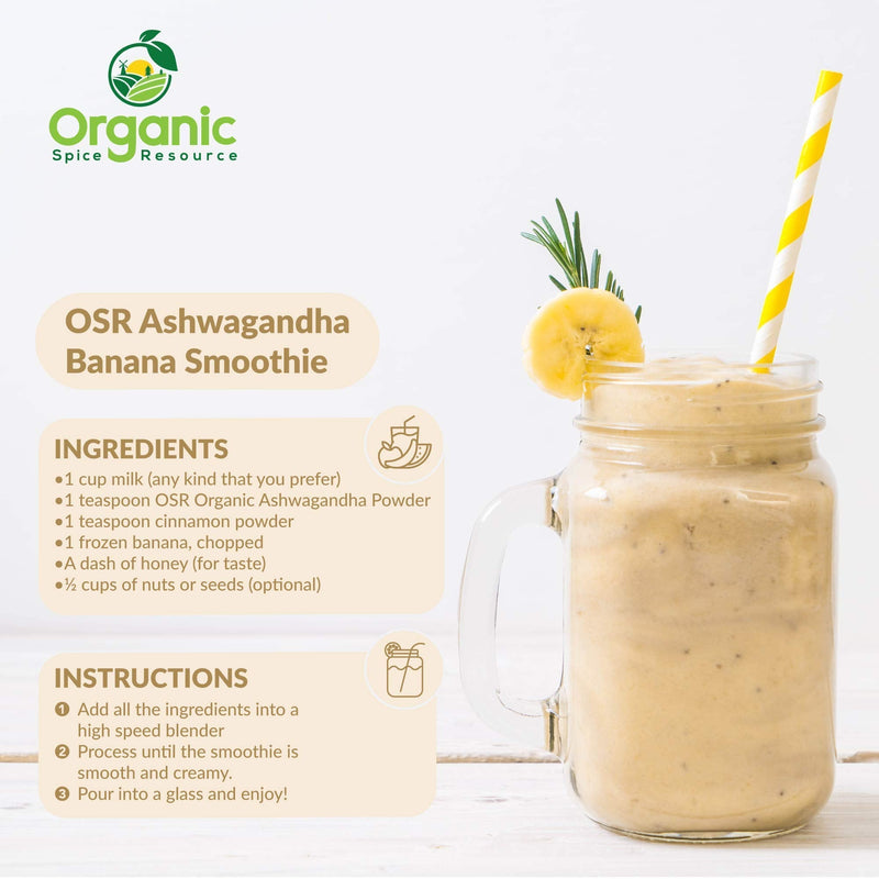 [Australia] - Organic Ashwagandha Root Powder - 1.10 lbs (17.64 oz) | Resealable Kraft Bag,Non-GMO, Indian Ginseng, Withania Somnifera -100% Raw from India, by SHOPOSR 1.1 Pound (Pack of 1) 