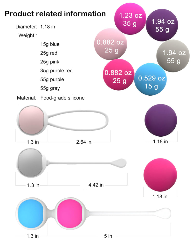 kegel Exercise System, Kegel Exercise Weight Control Set, Food-Grade Silicone: Pelvic Floor Exercise, Pelvic Floor Exercise Devices, kegel Exerciser, Pelvic Floor Muscle