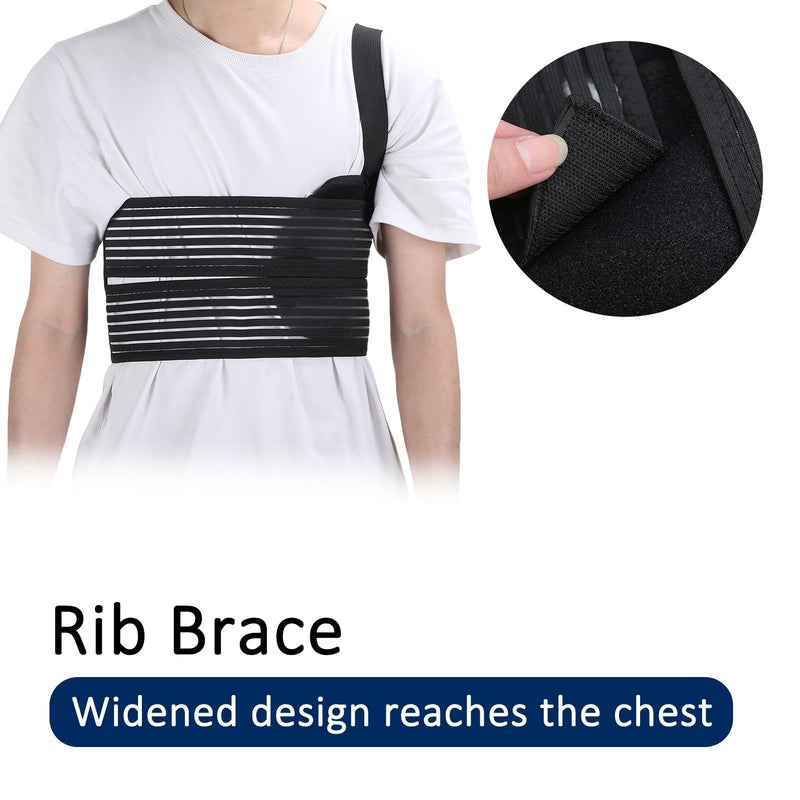 [Australia] - Watris Veiyi Broken Rib Bandage, Elastic Rib Belt, Breathable Rib Chest Bandage, Adjustable Chest Wrap Belts 