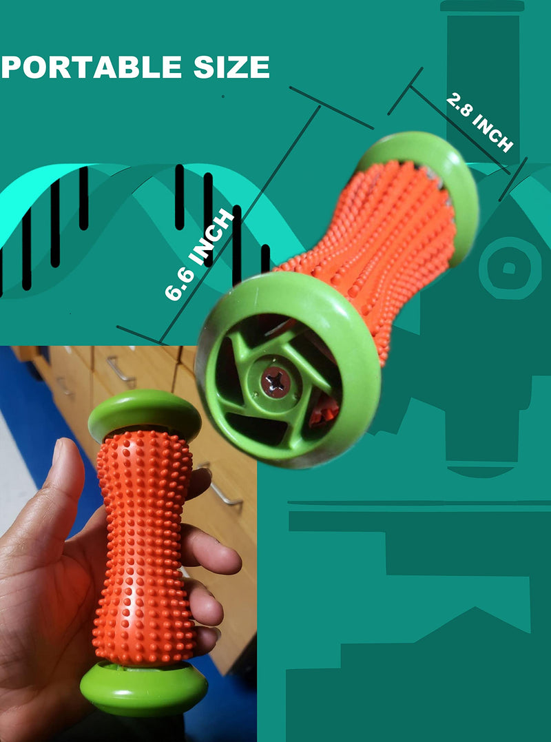 [Australia] - Reflexology Foot Massager Tool, Plantar Fasciitis Relieve Diabetic Neuropathy,Acupressure Trigger Point Therapy, Heel Arch Arthritis Red / Green 1 Count (Pack of 1) 