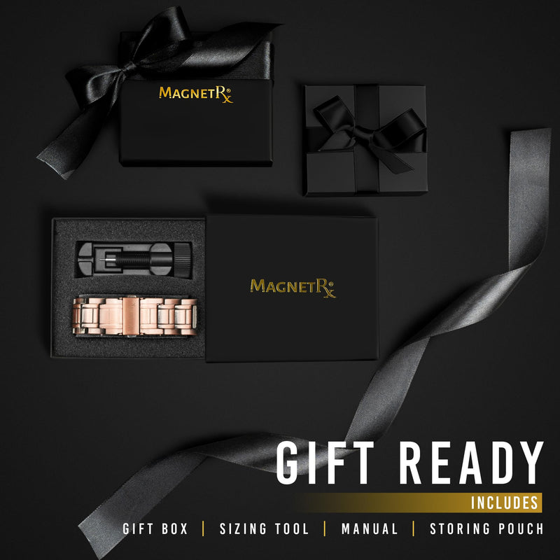 [Australia] - MagnetRX® 3X Strength Copper Bracelet – 99.9% Pure Copper Bracelets for Men with Magnets – Premium Fold-Over Clasp and Adjustable Bracelet Length with Included Sizing Tool (Stealth) Stealth 