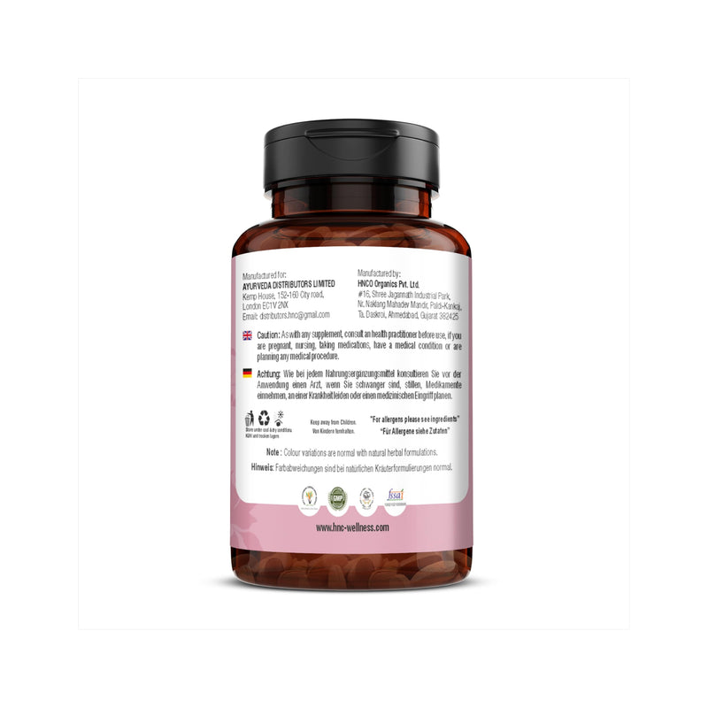 H&C Shatavari Caplets/Tablets (Asparagus Racemosus) - 750mg, 120 Caplets | Women Health Supplement 750mg Caplets